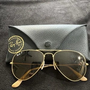 Ray-Ban Kids Sunglasses RJ9506S 223/13 Gold Aviators with Brown Gradient 50 mm - Picture 1 of 8