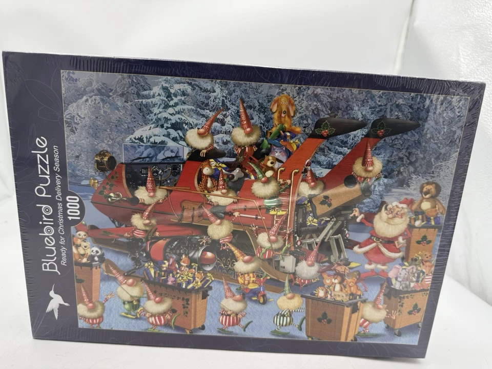 🎄Bluebird 1000 pc Ready for Christmas Delivery Season by Ruyer, jigsaw puzzle🎄 - Image 1 of 4