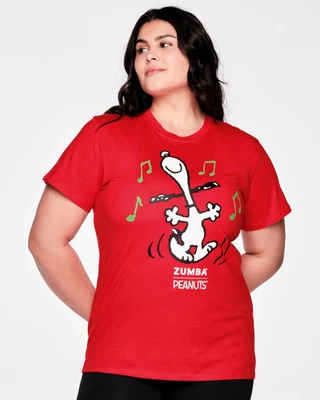 Camiseta Unisex Zumba X Peanuts - Viva La Red ~ XL/XXL ~ ¡Nueva! Foto 1 de 4