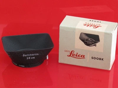 RARO Leica SOOBK parasol 2,8 cm 5,6 Summaron COMO NUEVO EN CAJA, VENDEDOR DE EE. UU. "LQK" Foto 1 de 3