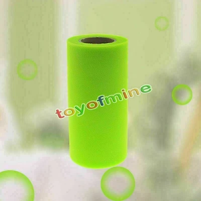 Rollo de tul de 6"x 25YD carrete tutú boda fiesta regalo envoltura tela artesanía decoraciones Foto 1 de 4