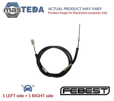 22100-FBF HANDBRAKE CABLE PAIR FRONT FEBEST 2PCS NEW OE REPLACEMENT - Image 1 of 4