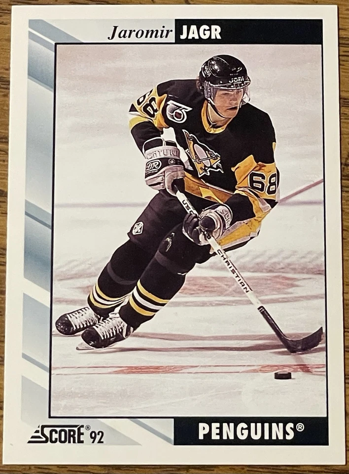 Jaromir Jagr 1992-93 SCORE Hockey Card #113 Pittsburgh Penguins NHL Free Ship - Image 1 of 3