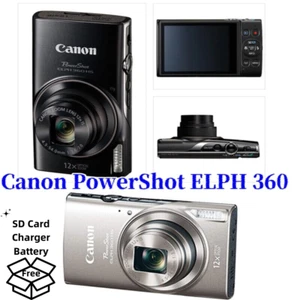 Cámara digital Canon PowerShot ELPH 360 HS con zoom óptico 12X 85 % NUEVA IXUS 285 - Imagen 1 de 7