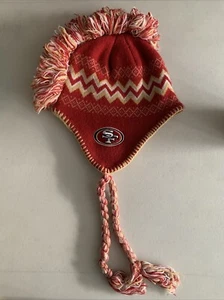 San Francisco Niners Beanie Hat Cap Youth One Size Geometric NFL Football 49ers - Picture 1 of 4