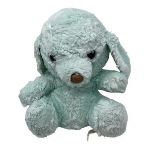Vintage Teal Sunshine Puppy Rattle Plush Prestige Toy Corp Stuffed Animal 1984 - Picture 1 of 8