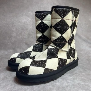 UGG TSCHABALALA SHEEPWOOL BOOTS SIZE US 10 / UK 8 / EU 41 Black White 1134753 - Picture 1 of 8