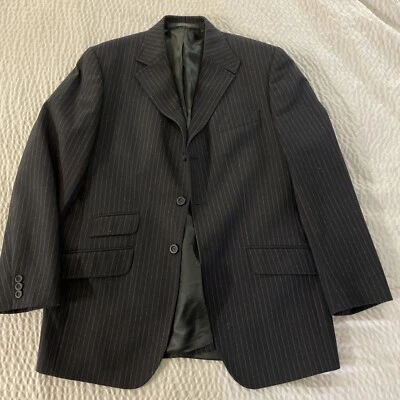 Chaqueta Ted Baker London Rayas Lana Franela Billete Bolsillo Talla 5 (44 R) Foto 1 de 4