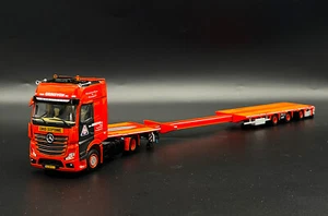 Mercedes Actros MP5 4x2 flatbed mega trailer "Van Grinsven" WSI truck models - Picture 1 of 14