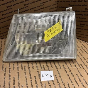 FORD E150 VAN / E250 VAN DRIVER SIDE HEADLIGHT HALOGEN LEFT HAND LH 92-96 - Picture 1 of 3