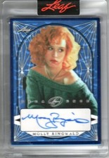 MOLLY RINGWALD 2023 LEAF POP CENTURY DECADENCE BLUE FRAMED BUBBLE AUTO 3/8 SP