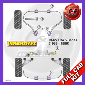 Powerflex Fr Aluminium Arms Complete Bush Kit For BMW E34 5 Series (1988 - 1996) - Picture 1 of 1