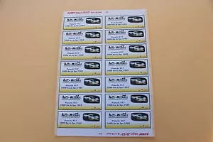 PRb 1 planche 14 ex étiquette autocollant Porsche 917 1000 km Spa 1969 30 Heco - Picture 1 of 1