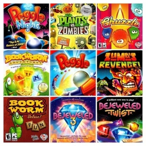 BOOKWORM DELUXE (WIN 11 10 8 7 Versión) + 9 MÁS Juegos de PC PopCap en 1 DVD-ROM - Imagen 1 de 1
