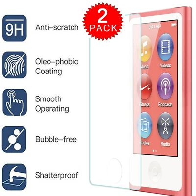 NEW Tempered Glass Screen Protector for iPod Nano 7th 8th Generation - Image 1 of 3
