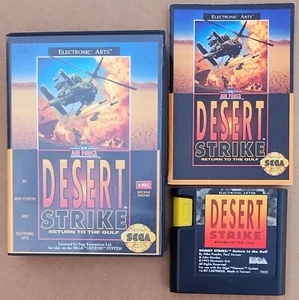 Desert Strike: Return to the Gulf Sega Genesis - Cartridge, Manual and Case - Picture 1 of 5