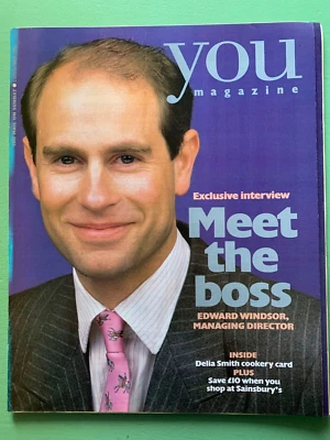 YOU mag 5-Dec-1993 PRINCE EDWARD Becky Blandford Anjelica Huston Sandra Howard - Image 1 of 2