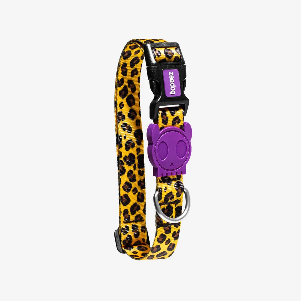 Zee.Dog | Honey Bee Yellow Purple Adjustable Dog Collar