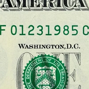 23 gennaio 1985 dollaro 23 gennaio 1985 compleanno NUOVO numero di serie non circolato $1 - Foto 1 di 3