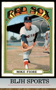 1972 Topps #199 Mike Fiore Boston Red Sox (see pics)(D)