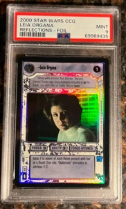 2000 Decipher Star Wars CCG Leia Organa Reflections Foil PSA 9 MINT Card - Picture 1 of 4