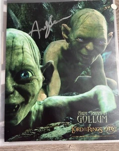 andy serkis autograph gollum LOTR LORD OF THE RINGS - Picture 1 of 1