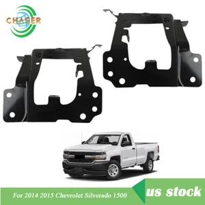 Front Bumper Bracket Set Set of 2 Fit For Chevrolet Silverado 1500 2014-2015 New - Picture 1 of 12