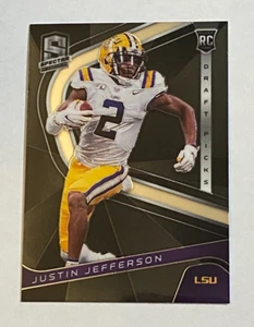 2020 Panini Chronicles Draft Picks Spectra #9 Rookie Justin Jefferson LSU - Foto 1 di 2