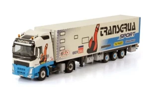 Volvo FH4 Globetrotter Box Trailer Transgrua WSI Models wsi 01-3622 - Picture 1 of 3