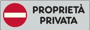 Etiketten-Klebeschild „Immobilie Privat“, Wandschild, 150 x 50 mm - Bild 1 von 1