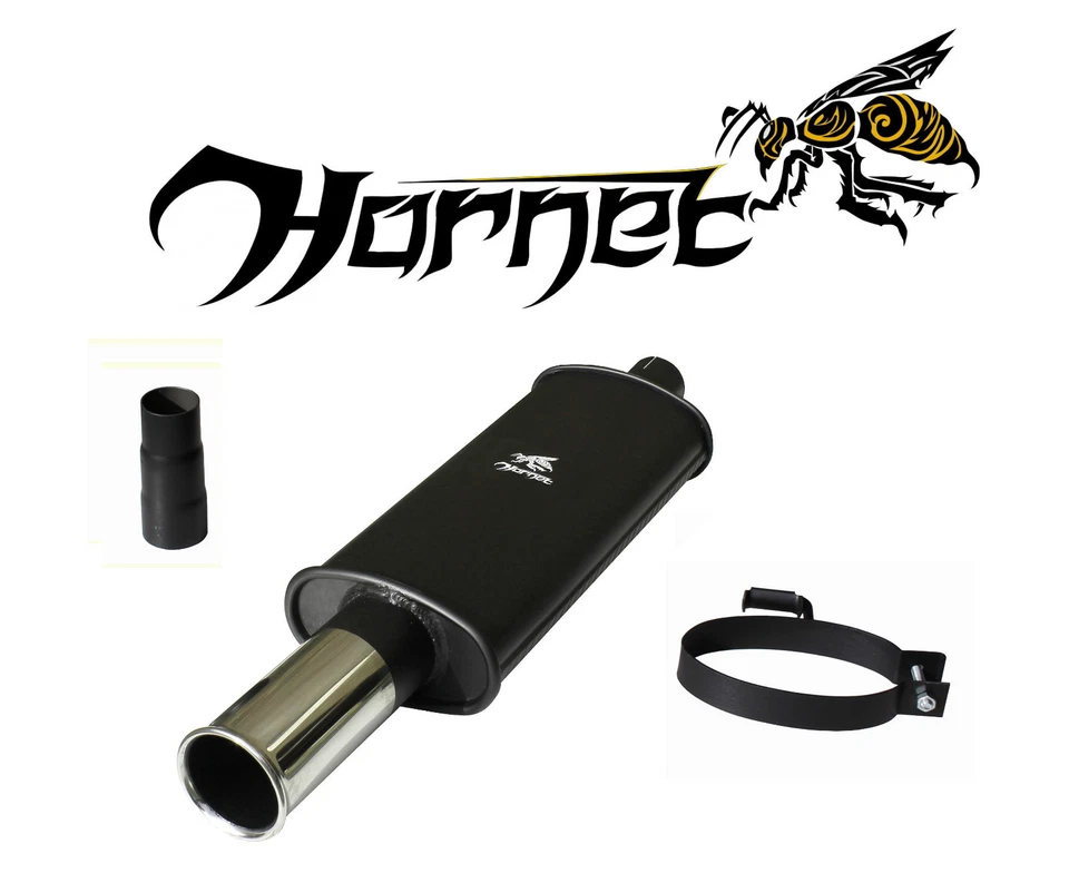 Hornet Exhaust Adaptable Sports Backbox - 3" Round Stainless Steel Tailpipe
