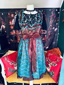Romantik Madl Spitze Kleid Dirndl komplettes Set Bluse Schürze 32 34 XS Leo - Bild 1 von 18