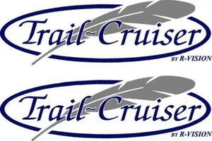 Trail Cruiser With Feather RV Camper Graphic Decal Trail Restore TC01 - Bild 1 von 2