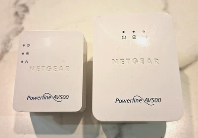 Set of 2 Netgear Powerline AV500 and AV500 Nano Gigabit Powerline Adapters - Image 1 of 4