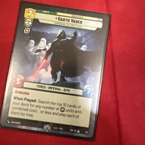 Star Wars Unlimited Spark Rebellion Darth Vader Legendary Hyperspace - Picture 1 of 5