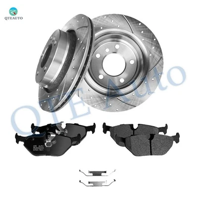 Rotores de freno ranurados perforados traseros de 294 mm 6 piezas - Pastilla de freno de cerámica para BMW 328CI 2000 Foto 1 de 4