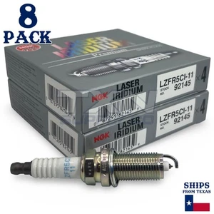 8 Pack NGK V-Power 92145 Spark Plugs LZFR5CI-11 - Picture 1 of 3