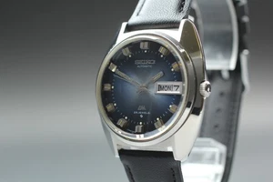[Near MINT] Vintage SEIKO LORD MATIC 5606-7230 Blue Dial Automatic Men's Watch - Picture 1 of 11