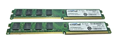 2x Crucial DDR2 2GB 2RX8 RAM Memory PC2 Desktop - Image 1 of 2