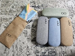 17-teiliges Brillenetui Hartschalen Set, Unisex Hartbrillenetui, große Brille - Bild 1 von 7