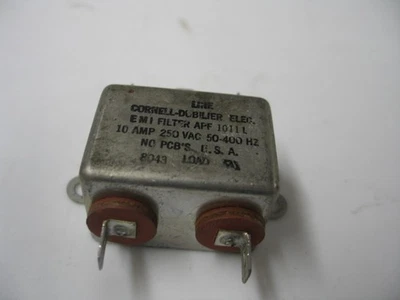 NUEVO FILTRO EMI CORNELL DUBILIER APF 1011L 10A 250VAC 50-400HZ Q0465 Foto 1 de 4