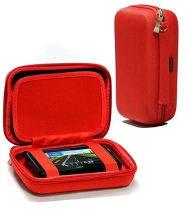 Navitech Red Hard GPS Carry Case For The TomTom Car GPS Start 42, 4" - Photo 1/1