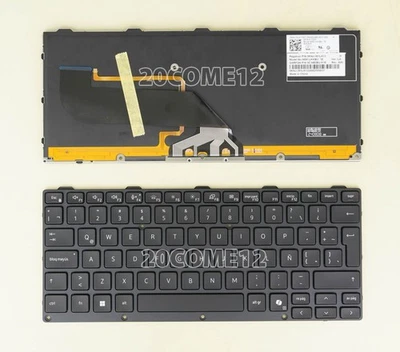 For DELL Latitude 7330 Rugged Extreme Keyboard RGB Backlit Latin Spanish Teclado - image 1 of 2