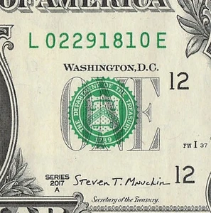 Billete de un dólar con fecha número de serie elegante de cumpleaños de 29 de febrero de 1810 02 29 1810 - Imagen 1 de 11