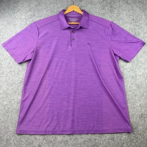 Tommy Bahama Palm Coast Pro Island Zone Polo Herren XL Lila Performance - Bild 1 von 11