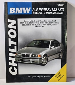 BMW Serie 3 M3 / Z3 1989-98 Chilton Manual de Reparación Incluye Diagramas de Cableado - Imagen 1 de 5