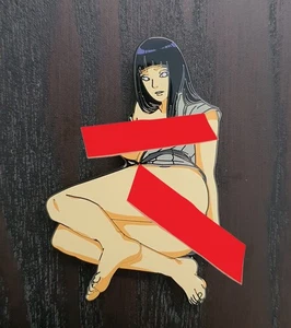 Naruto HINATA HYUGA Waifu Sexy mature Oversized enamel Large Pin - Picture 1 of 1