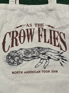 2018 As The Crow Flies Tour Tote Hemp Bag merch black crowes chris robinson - Picture 1 of 4