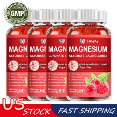 Glicinato de Magnesio 600MG Complejo Avanzado 60 Gomoso Sin Gluten y Sin OGM Foto 1 de 4