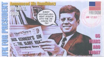 Computer Designed 65th JFK announces candidacy for POTUS Event Cover - Image 1 of 2